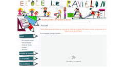 Desktop Screenshot of ecole-lepavillon.com
