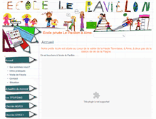 Tablet Screenshot of ecole-lepavillon.com